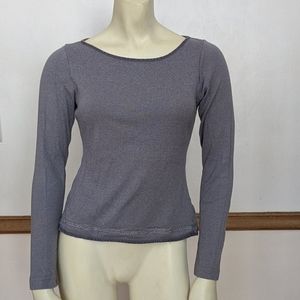 Vintage Cotton blend Leopold pullover Top Medium
